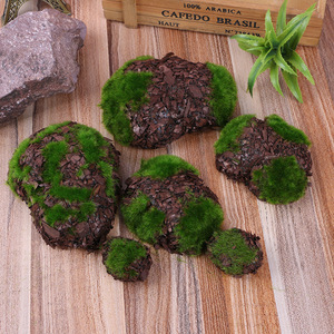 NINI Terrariums de jardin féerique d'extérieur de luxe faits à la main à énergie solaire, avec <span class=keywords><strong>roches</strong></span> artificielles en tissu et arrangements floraux décoratifs - Product Image 2