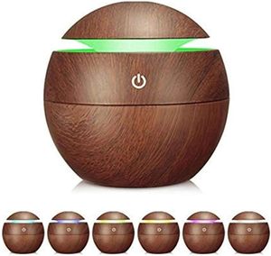 Diffuseur d'arômes intelligent portable <span class=keywords><strong>mini</strong></span> en grain de bois, humidificateur champignon, diffuseur d'huiles essentielles parfumées - Product Image 1