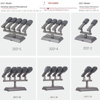 797 2021-2 Mikrofon Desktop untuk Pidato, Podium, Peredam Kebisingan Aktif Cerdas, Kabel XLR untuk Penggunaan Siaran Langsung dan Konferensi