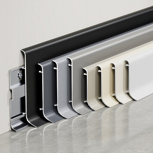 Top bán nhôm ván chân tường đúc TRIM độ dày 1.2mm Chiều cao 40mm kim loại tường cơ sở Vòng ARC nhôm ốp chân tường TRIM - Product Image 3