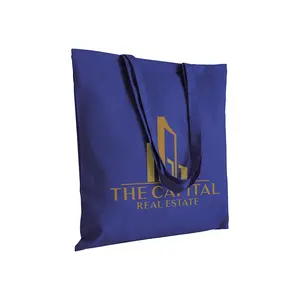 Sac de courses en coton coloré 135g, merchandising durable - Product Image 2