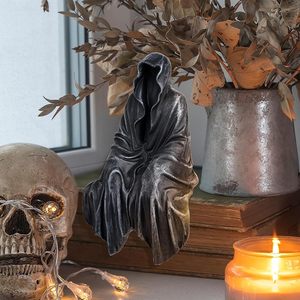 Decoración gótica de mesa de resina, estatua sentada, estatua de resina, decoración gótica, se adapta a un estante resistente y tiene un aspecto místico genial de 5,1 pulgadas - Product Image 4