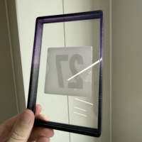Plaque de protection transparente pour cartes gradées avec dégradé de couleurs et paillettes, en TPU 35pt, protection antichoc ACE avec panneau arrière