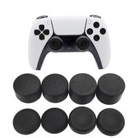 Capuchons de protection en silicone noir pour manettes analogiques, étanches, antichocs et anti-poussière, 8 pièces, pour accessoires de jeu DualSense / 5