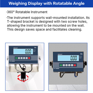 Báscula de Plataforma Digital <span class=keywords><strong>LED</strong></span> a Prueba de Explosiones, Báscula de Banco de 50*60 cm, Capacidad de 300 kg - Product Image 6