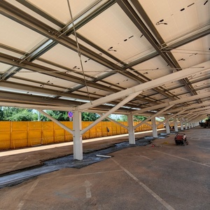 Structure <span class=keywords><strong>de</strong></span> carport en acier léger <span class=keywords><strong>de</strong></span> type <span class=keywords><strong>poutre</strong></span> H, en acier <span class=keywords><strong>de</strong></span> qualité A36/A572/Q235B/G250/S235JR/SS400 - Product Image 6