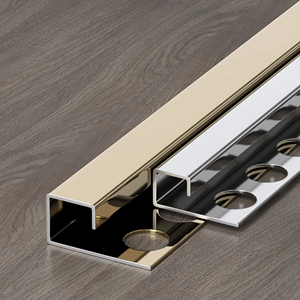 Miglior prezzo 304 in acciaio inox profilo di <span class=keywords><strong>piastrelle</strong></span> angolari <span class=keywords><strong>per</strong></span> decorazione lucidato strisce quadrate <span class=keywords><strong>piastrelle</strong></span> di ceramica scanalatura angolare - Product Image 6