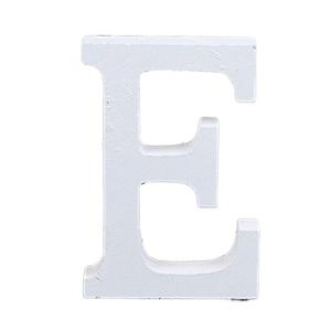 Letras de Madera de Pino Blancas Independientes para Manualidades, Alfabeto para Decoración de Bodas y Hogar con Estilo Religioso y Técnica Pintada - Product Image 1