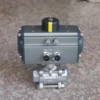 Vanne à boisseau sphérique fixe pneumatique électrique haute pression en acier inoxydable 304 316 à brides, qualité alimentaire, pour distribution d'eau