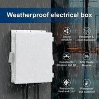 Boîtier de jonction électrique en plastique étanche pour instruments électroniques extérieurs et boîtiers d'instruments avec thermostat et ventilateur