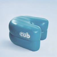 Canapé gonflable personnalisé à double couche et double chambre avec coussin de massage rafraîchissant pour usage maternité
