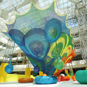 <span class=keywords><strong>Crochet</strong></span> fait à la main aire <span class=keywords><strong>de</strong></span> jeux intérieure équipement corde <span class=keywords><strong>filet</strong></span> d'escalade toboggan trampoline parc enfants jardin école aéroport résidentiel - Product Image 2