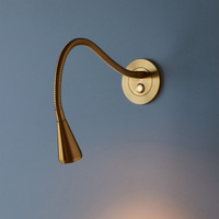 Anpassbare, flexible 360° verstellbare Schwanenhals-Wandleuchte mit weichem, warmem Licht, integrierter Installation, LED, modern, dimmbar, für den Nachttisch