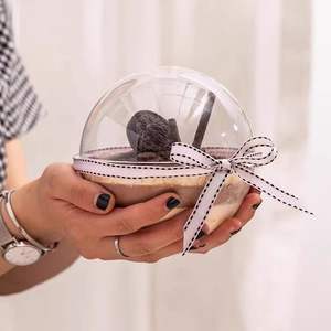 กล่องใสสำหรับใส่เค้กมูสทำจากคริสตัลสำหรับใส่เค้กผลไม้ทำจากมะพร้าวไข่ผลไม้สลัดผงน้ำแข็งสำหรับอาหารกลางวัน - Product Image 3