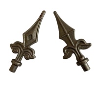 Pointe de lance en acier forgé, pointe de lance en fer forgé, pointe de flèche en fonte, design populaire, vente chaude