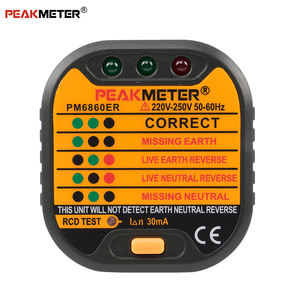 ขายส่ง PM6860ER ขนาดกะทัดรัด <span class=keywords><strong>GFCI</strong></span> ทดสอบซ็อกเก็ต <span class=keywords><strong>Tester</strong></span> ไม่จำเป็นต้องใช้แบตเตอรี่ - Product Image 2