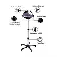 Sèche-cheveux professionnel à moteur AC pour salon, avec construction en plastique et design type casque pour une utilisation facile