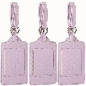 Juego de Etiqueta de Equipaje Antirrobo de Cuero de Lujo y Porta Pasaportes RFID con Patrón de Letras, Accesorios de Viaje Listos para Vender - Product Image 6