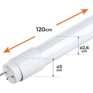 Suporte de lâmpada LED de alta qualidade para tubo de vidro LED de alta qualidade classe A 9W 10W 18W 20W Suporte duplo para lâmpada G13 T8