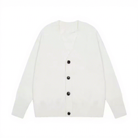 Pull en tricot vintage d'hiver pour femmes avec broderie boutonnée, respirant et à séchage rapide