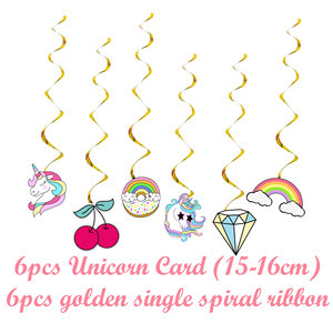 Colorful <strong>Unicorn</strong> <strong>Party</strong> Decorations Rainbow Spiral Hanging Swirls Baby Shower Birthday Room Decorations Kids Wall Decor <strong>Supplies</strong> - Product Image 4