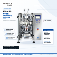 Machine d'emballage VFFS pour poudre de boisson 200g-1kg, étanche à l'humidité et à la poussière, format Keypack