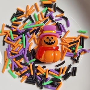 Bán Hot Kawaii bí ngô Charms <span class=keywords><strong>Halloween</strong></span> DIY Thủ công mỹ nghệ làm Polymer đất sét rắc cho Slime Shaker dự án phụ kiện - Product Image 2