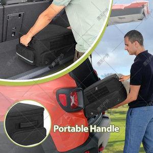Sac de rangement pour accessoires de golf, grande capacité, multi-compartiments, durable, noir, pour les voyages - Product Image 2