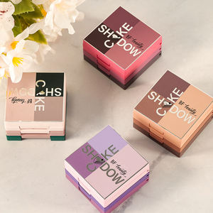 Velvet Cruelty Free Blank Palette de fards à paupières coquine personnalisée 3 en 1 <span class=keywords><strong>Orange</strong></span> Recharge Quad Multi Chrome Palette de fards à paupières - Product Image 2