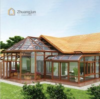Kits d'enceinte de patio de serre de croissance en aluminium quatre saisons, maison, extérieur, jardin, maison en verre