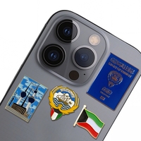 Benutzer definierte Hot Sale Metall Aufkleber bereit Lager Fast Ship Design Ihr eigenes Logo Aufkleber Pin 3M Metall Aufkleber Abzeichen für Telefon