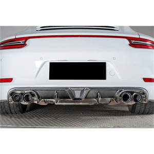 Diffusore a labbro posteriore in fibra di carbonio a secco stile KA per <span class=keywords><strong>911</strong></span> 991.2 Carrera - Product Image 2
