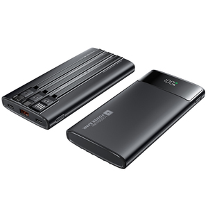Batería Externa OEM con Cable Integrado de Polímero de Litio 10000mAh-22.5W, Carga Rápida PD, Universal, Portátil, Pantalla LED, <span class=keywords><strong>3</strong></span> Cables, Lista para Viajar - Product Image 6