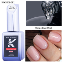 KODIES GEL Base Coat Professionnel Dur Non Toxique Végan Écologique Étiquette Privée Vernis à Ongles Gel Semi-Permanent UV/LED Manucure