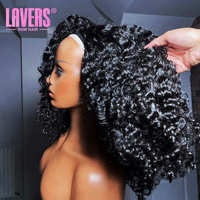 Perruque mi-longue bouclée naturelle en cheveux humains bruts birmans pour femmes noires, facile à porter, pré-épilée, installation facile avec clip, sans colle, fournisseur de perruques en cheveux humains
