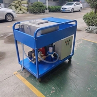 Nouvelle nettoyeuse haute pression 500 bars 22 kW électrique 30 CV, découpeuse à jet d'eau portable sans résidus 7000 PSI pour nettoyage extérieur