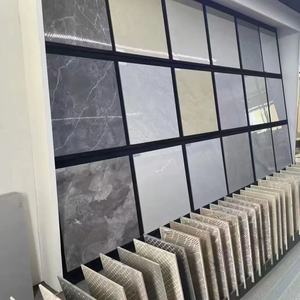 <span class=keywords><strong>Carrelage</strong></span> aspect marbre poli antibactérien grand format 60x60cm & 80x80cm |   Porcelaine émaillée blanche/grise pour sols de salon et d'hôtel. Carreaux de porcelaine haute brillance pour v. - Product Image 1