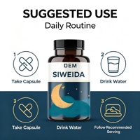 OEM Private Label Gélules de Mélatonine 5mg Sommeil Racine de Valériane Extrait de Camomille Détente Naturelle Complément 90