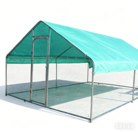 Nouvelle cage à volailles ANKONG, enclos pour poulets en tube galvanisé, toit imperméable, filet de protection, élevage en plein air des canards et des oies, garantie 3 ans