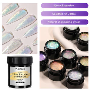 Polygel scintillant <span class=keywords><strong>Acrygel</strong></span> 100g LED UV professionnel pour extension d'ongles, non toxique, végétalien, vente en gros, gel de construction privé - Product Image 2