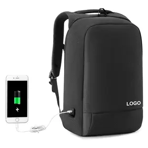 Tas punggung pintar multifungsi untuk pria, tas punggung bepergian bisnis bepergian dengan Port pengisi daya USB untuk pria