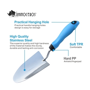 Dụng Cụ Đào Đất <span class=keywords><strong>7</strong></span> Mảnh Bằng Thép Không Gỉ Bền, Bộ Dụng Cụ Cầm Tay Làm Vườn Lề - Product Image 6