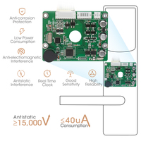 Serrure de poignée de porte de chambre d'hôtel intelligente programmable Locstar Supplier, standard ANSI, avec système logiciel de gestion