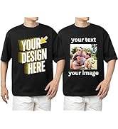 T-shirt personalizzata per uomo <span class=keywords><strong>e</strong></span> donna - Magliette personalizzate con foto <span class=keywords><strong>e</strong></span> <span class=keywords><strong>testo</strong></span> - Maglietta unisex stampata davanti <span class=keywords><strong>e</strong></span> dietro - Product Image 6