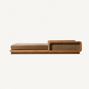 Chaise longue d'extérieur moderne pour villa, chaise longue confortable en teck pour hôtel, chaise longue de piscine pour complexe hôtelier, mobilier de plage - Product Image 6