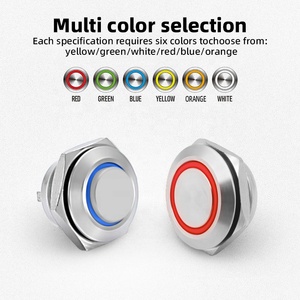 Benlee Nhỏ Mini Kim Loại Momentary Chuyển Đổi 12Mm 16Mm 19Mm 22Mm <span class=keywords><strong>LED</strong></span> Chuyển Đổi 19Mm Trắng Phẳng Điện IP67 Không Thấm Nước <span class=keywords><strong>Push</strong></span> <span class=keywords><strong>Button</strong></span> - Product Image 4