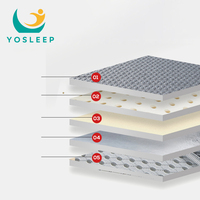 YOSLEEP Matelas Latex Facile à Transporter, Coussin pour Dortoir Étudiant, Simple ou Double, Maison de Location, Tapis Éponge Tatami, Matelas d'Hôtel