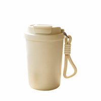 Mug isotherme portable double usage en acier inoxydable 316L à double paroi, anti-fuite, pour extérieur, motif ours de dessin animé