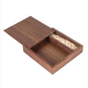 Caja de Madera de Nogal para Boda con Tapa Deslizante para Solución de Almacenamiento, con Interfaz USB 2.0/3.0, Fotografía de Stock, Precio de Fábrica - Product Image 5