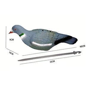 Estatua Decorativa de Paloma para Jardín, Escultura de Pájaro de Plástico para Exteriores, Adorno para Patio - Product Image 3